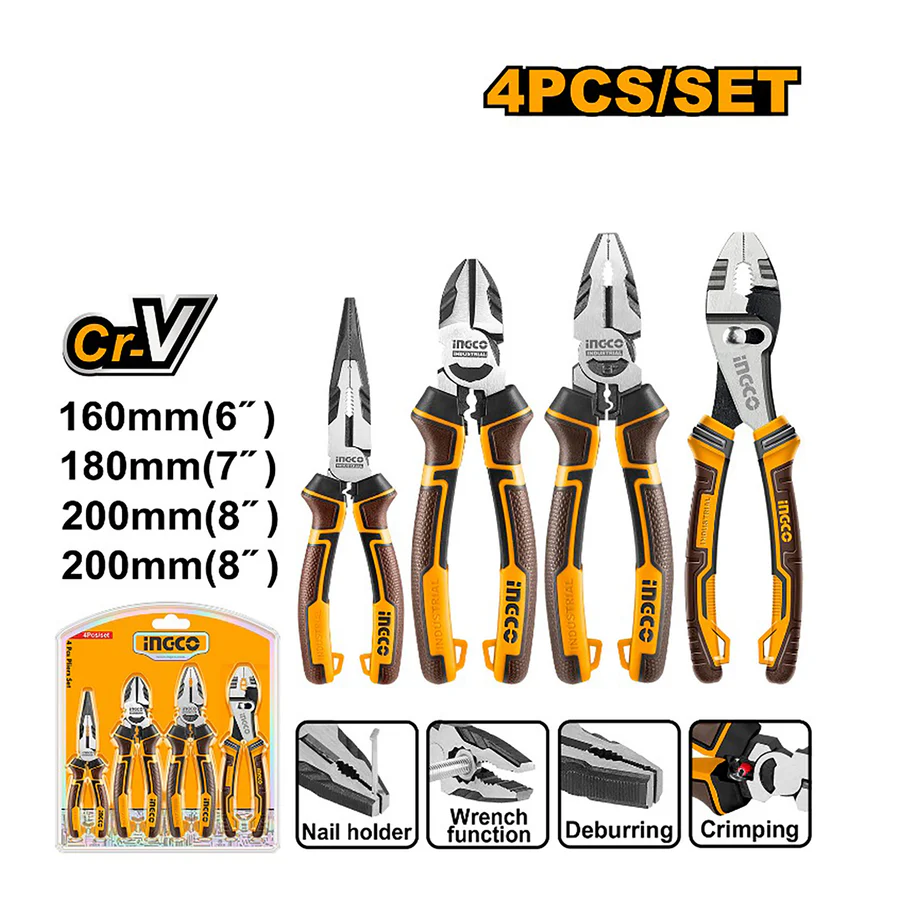 Lot de 4 pinces à lame ronde HKPS28468