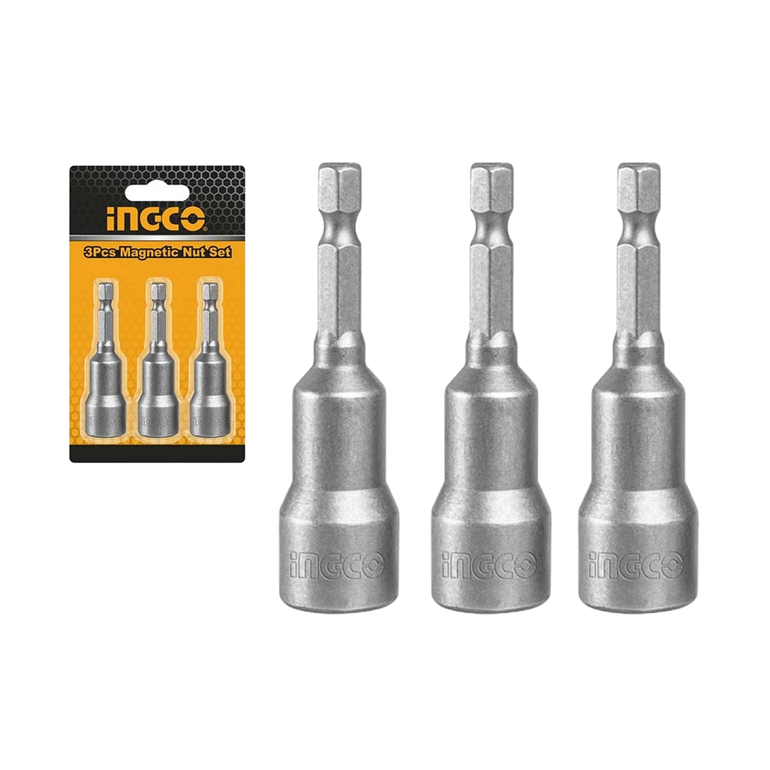 Ecrous magnétiques 3 pcs 10mm ingco