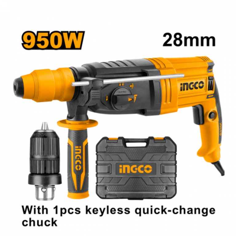 Marteau rotatif/perforateur 950w ingco double mandrin