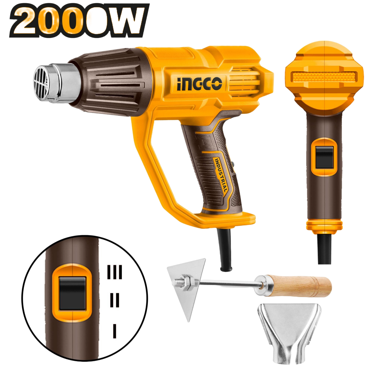 Pistolet à air chaud 2000W ingco