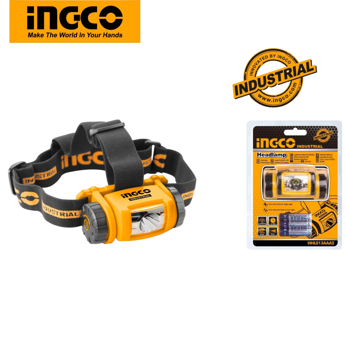 Lampe LED de Tête ingco