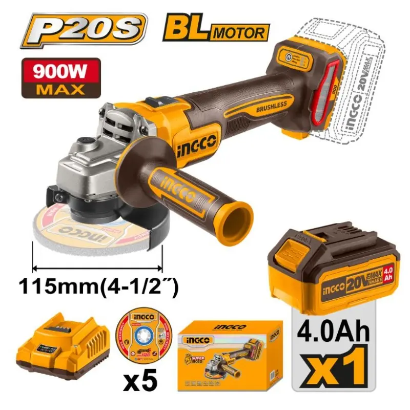 Meuleuse d&rsquo;angle brushless 4ah + Variateur de vitesse