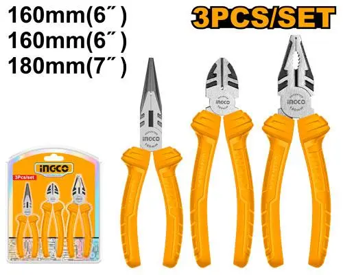 jeu de pince 3pcs ingco