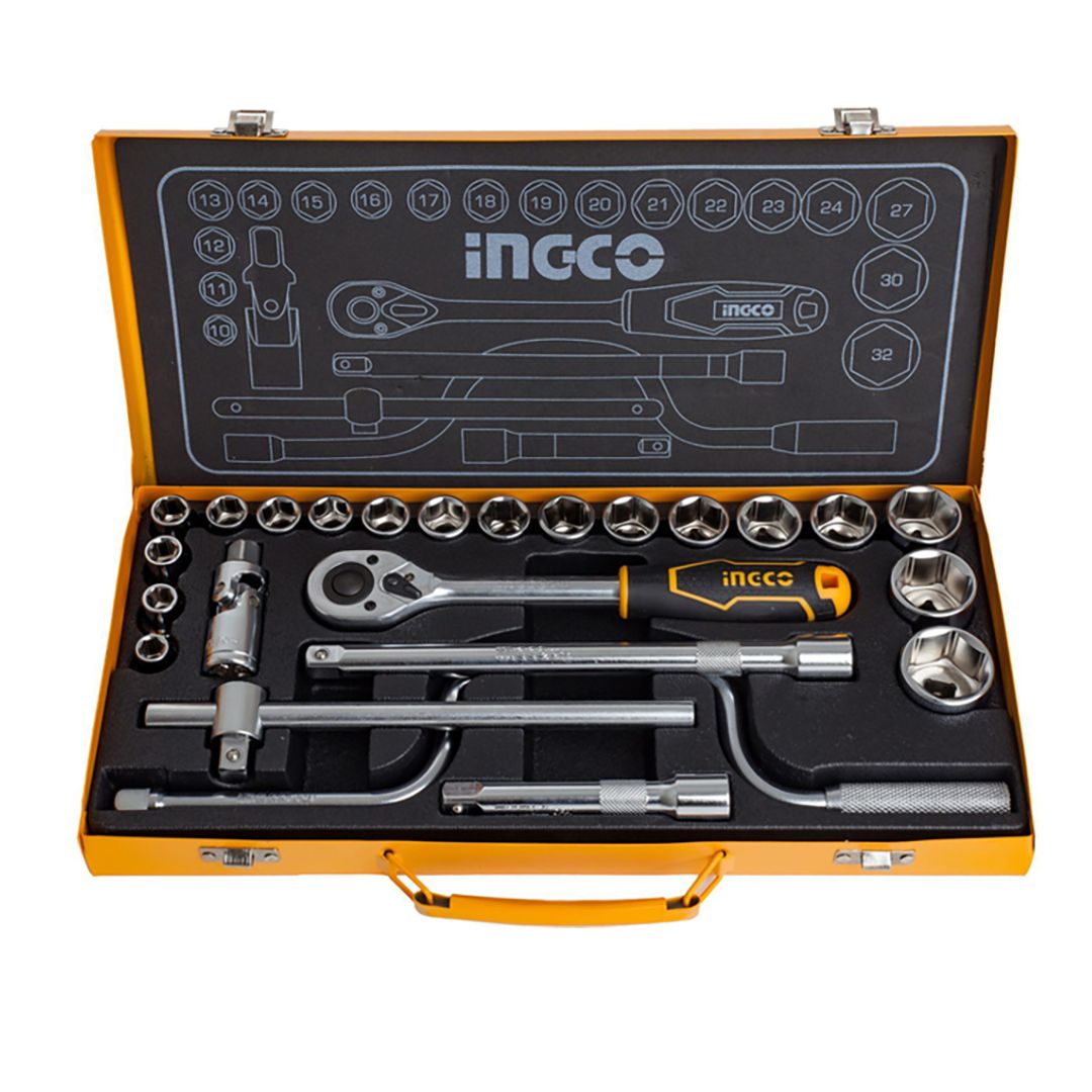 Coffret cliquet 24 pcs ingco