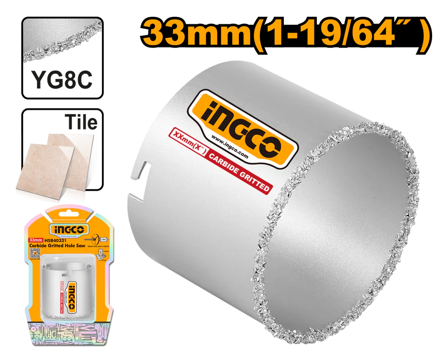 Scie cloche au carbure de 33 mm