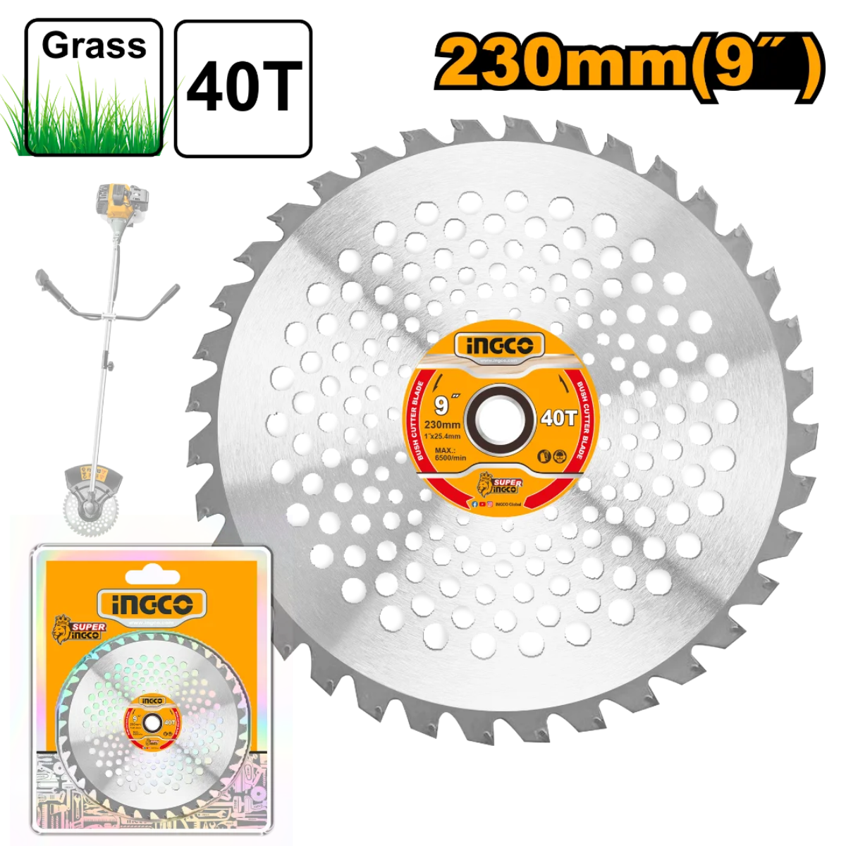 Lame de débroussailleuse 230mm INGCO