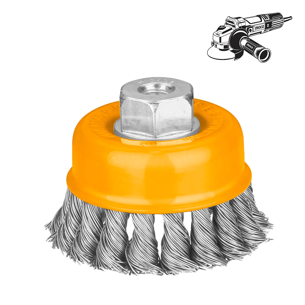 Brosse à tasse 75mm ingco