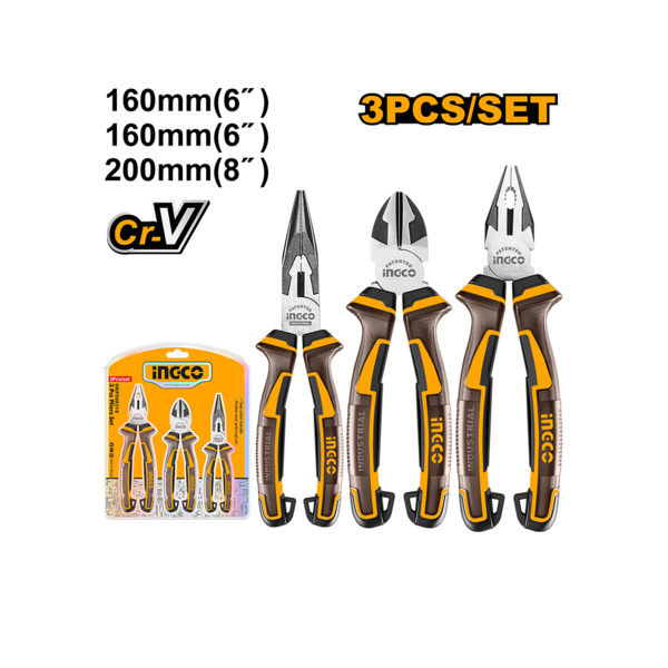 Ensemble de 3 grandes pinces pliantes