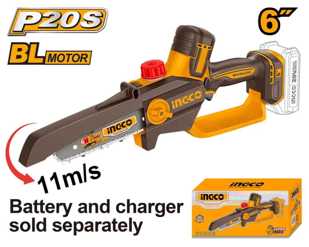 Mini tronçonneuse 20V – 6 pouces sans batterie INGCO