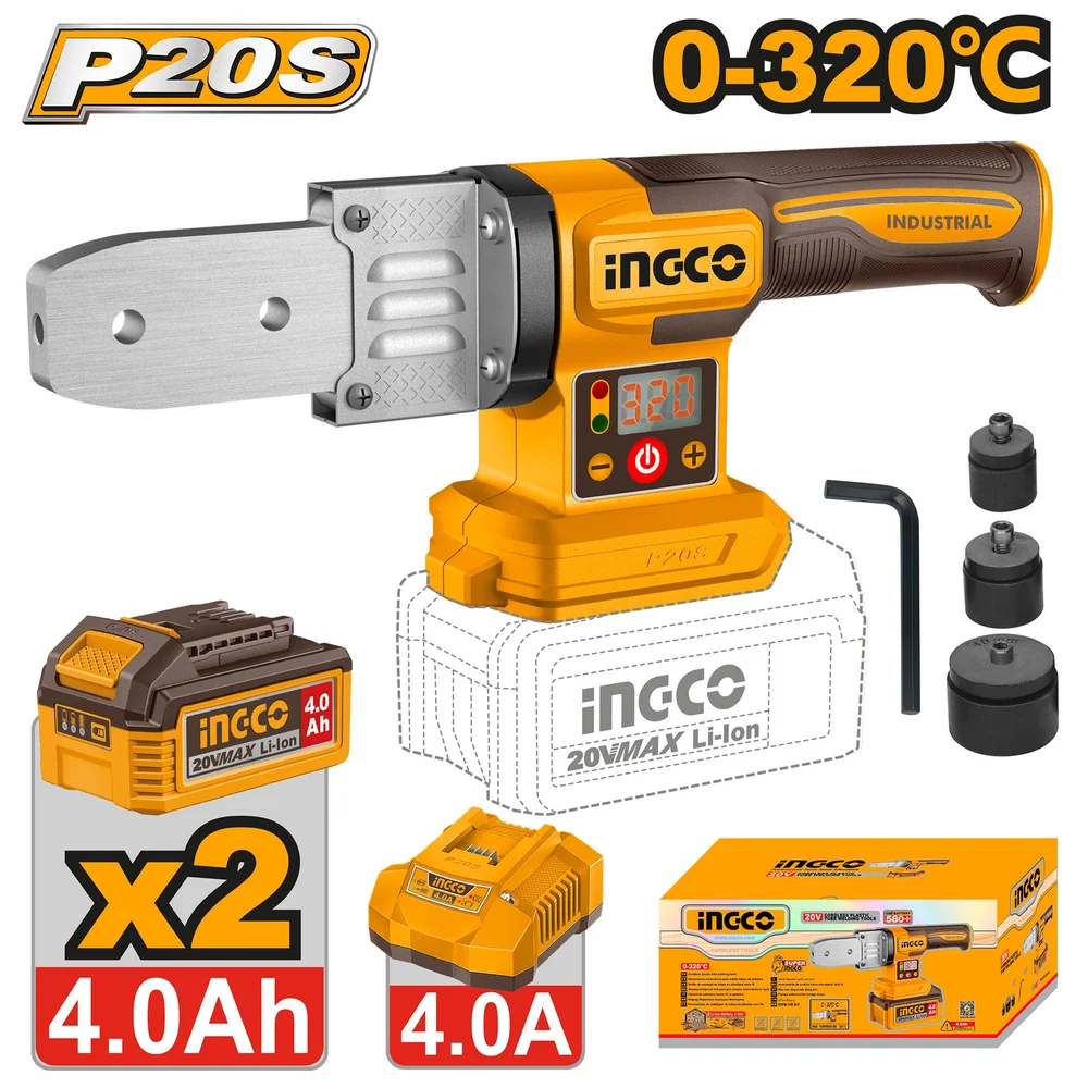 Soudeuse tube pvc 4Ah 320 °C INGCO