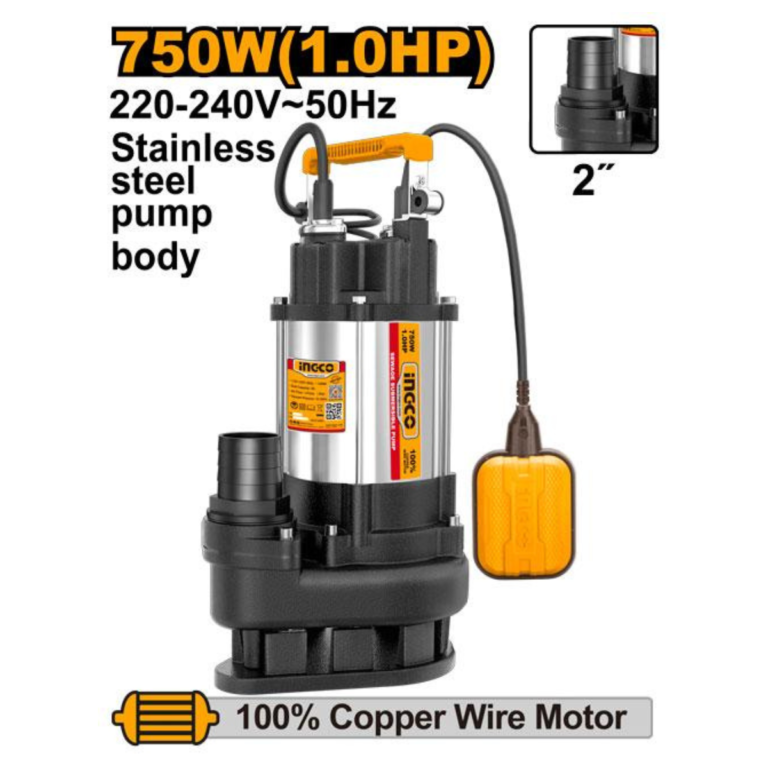 Pompe vide cave 1HP 750w INOX INGCO