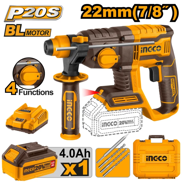 Marteau perforateur 20V 4A INGCO