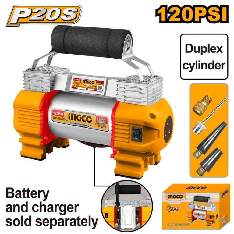 Compresseur d’air automatique 20V – 120 PSI INGCO