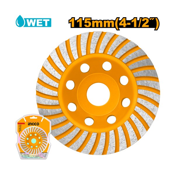 Disque boisseau Diamond  segmenté 115mm INGCO