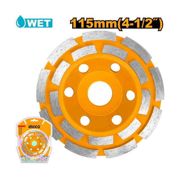 Disque boisseau diamanté 115mm INGCO
