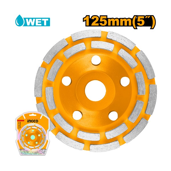 Disque boisseau Diamond  segmenté 125mm  INGCO